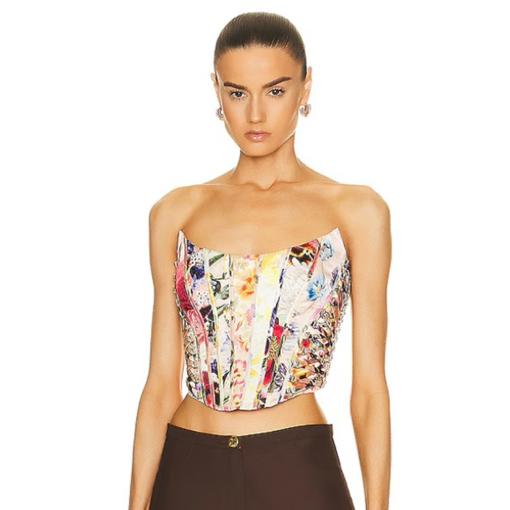 Floral Multicolor Corset Top